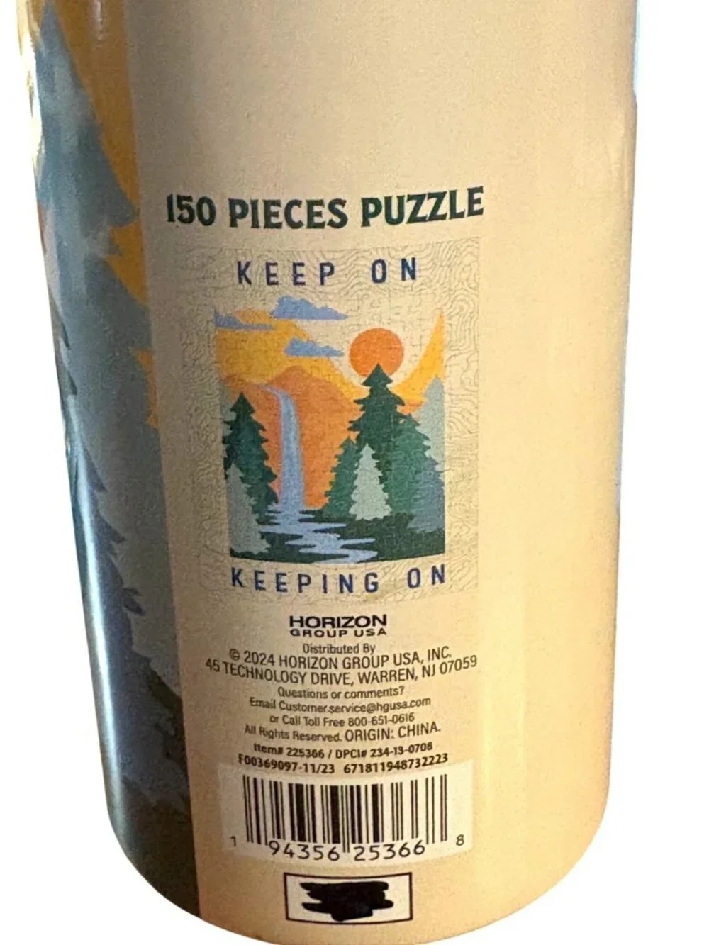 Wild Wilderness Jigsaw Puzzle 150-Pc Cylindrical Container Family WOODS Fun BLUE